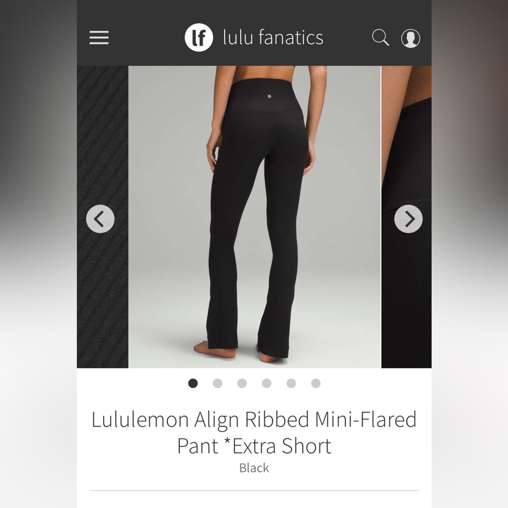 Lululemon align high rise mini flares